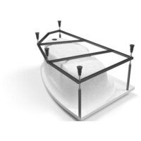 Ванна Cersanit Joanna 150x95 R (с каркасом) - Превью изображения №4 — Интернет-магазин ПроЗаказ