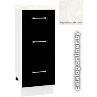 Кортекс-мебель Корнелия Лира НШ30р3ш (черный/королевский опал)