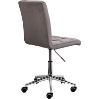 Офисное кресло AksHome Fiji поворотное (светло-серый велюр HCJ-38/хром) - Превью изображения №5 — Интернет-магазин ПроЗаказ