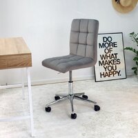 Офисное кресло AksHome Fiji поворотное (светло-серый велюр HCJ-38/хром) - Превью изображения №7 — Интернет-магазин ПроЗаказ