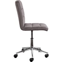 Офисное кресло AksHome Fiji поворотное (светло-серый велюр HCJ-38/хром) - Превью изображения №4 — Интернет-магазин ПроЗаказ