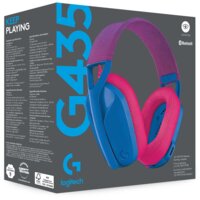 Наушники Logitech G435 Lightspeed (синий/малиновый) - Превью изображения №5 — Интернет-магазин ПроЗаказ