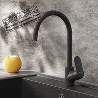 Кухонная мойка Berge BR-5850 + смеситель AM.PM Like F8007122 (черный) - Превью изображения №5 — Интернет-магазин ПроЗаказ