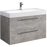 Belux Тумба под умывальник Стокгольм НП 90-02 (31, бетон чикаго светло-серый)