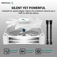 Система жидкостного охлаждения для процессора DeepCool LS520 SE WH R-LS520-WHAMMM-G-1 - Превью изображения №5 — Интернет-магазин ПроЗаказ