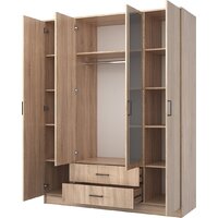 Шкаф распашной Mio Tesoro Хюгге 4D2S Z (дуб сонома) - Превью изображения №3 — Интернет-магазин ПроЗаказ