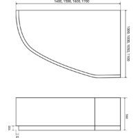 Ванна Lauter Valencia 160x105 2102160R (с ножками и сифоном 21Y31000 хром) - Превью изображения №17 — Интернет-магазин ПроЗаказ