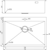 Кухонная мойка Milacio Denia 750 Steel MC.77509 (сталь воронёная) - Превью изображения №6 — Интернет-магазин ПроЗаказ