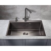 Кухонная мойка Milacio Denia 750 Steel MC.77509 (сталь воронёная) - Превью изображения №3 — Интернет-магазин ПроЗаказ