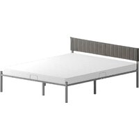 Домаклево Лофт Компакт 140x200 (серый/темно-серый велюровый чехол)