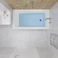 Ванна Lauter Estelle 130 21206030 (с ножками и сифоном 21Y11010 хром) - Превью изображения №17 — Интернет-магазин ПроЗаказ