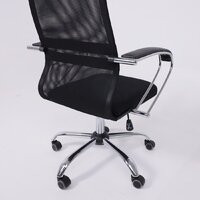 Офисное кресло AksHome Iris Chrome DMS (хром/черный) - Превью изображения №3 — Интернет-магазин ПроЗаказ