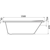 Ванна Santek Ибица 150x100 L (1WH112034) - Превью изображения №2 — Интернет-магазин ПроЗаказ