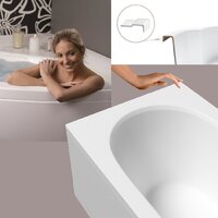 Ванна Lauter Ava 150 21208050 (с ножками, серым подголовником и белым лицевым экраном) - Превью изображения №7 — Интернет-магазин ПроЗаказ