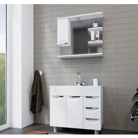  Mixline Шкаф с зеркалом Этьен 80 L 540870 (с подсветкой) - Превью изображения №3 — Интернет-магазин ПроЗаказ