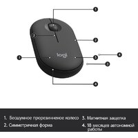Офисный набор Logitech MK470 Slim Wireless Combo 920-009204 (графитовый) - Превью изображения №8 — Интернет-магазин ПроЗаказ