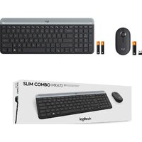 Офисный набор Logitech MK470 Slim Wireless Combo 920-009204 (графитовый) - Превью изображения №2 — Интернет-магазин ПроЗаказ