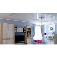 Шкаф-пенал Интерлиния Коламбия КЛ-5-1 (дуб сонома/дуб белый) - Превью изображения №3 — Интернет-магазин ПроЗаказ