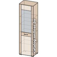 Шкаф-пенал Интерлиния Коламбия КЛ-5-1 (дуб сонома/дуб белый) - Превью изображения №2 — Интернет-магазин ПроЗаказ