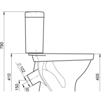 Унитаз напольный Santeri Форвард [1.P205.2.S00.00B.F] - Превью изображения №3 — Интернет-магазин ПроЗаказ