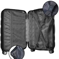 Чемодан-спиннер Peterson PTN 5806-W-M (черный) - Превью изображения №4 — Интернет-магазин ПроЗаказ