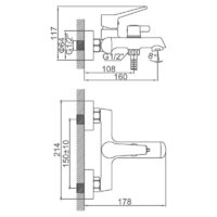 Смеситель Ledeme L3269 - Превью изображения №2 — Интернет-магазин ПроЗаказ