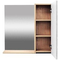  Doratiz Шкаф с зеркалом Фьорд 70 R 2711.159 (дуб бунратти/цемент) - Превью изображения №2 — Интернет-магазин ПроЗаказ