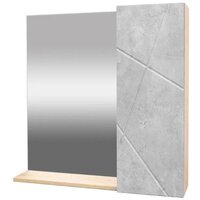  Doratiz Шкаф с зеркалом Фьорд 70 R 2711.159 (дуб бунратти/цемент) - Превью изображения №3 — Интернет-магазин ПроЗаказ