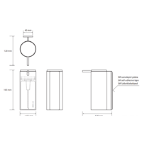 Дозатор для жидкого мыла Bemeta Niva 101109225 - Превью изображения №2 — Интернет-магазин ПроЗаказ