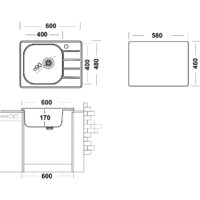 Кухонная мойка Ukinox Гранд GRM600.480-GT6K 1R (с сифоном S701) - Превью изображения №6 — Интернет-магазин ПроЗаказ