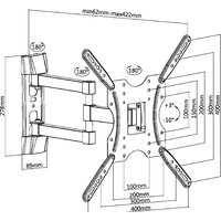 Кронштейн для телевизора Ultramounts UM904 (черный) - Превью изображения №13 — Интернет-магазин ПроЗаказ