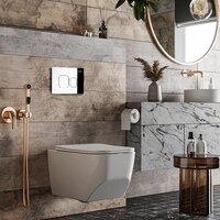 Унитаз подвесной Roxen Boro One Rimless 6 в 1 StounFix Dual Fresh 552158 (кнопка: хром) - Превью изображения №11 — Интернет-магазин ПроЗаказ