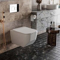 Унитаз подвесной Roxen Boro One Rimless 6 в 1 StounFix Dual Fresh 552158 (кнопка: хром) - Превью изображения №9 — Интернет-магазин ПроЗаказ