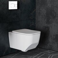 Унитаз подвесной Roxen Boro One Rimless 6 в 1 StounFix Dual Fresh 552158 (кнопка: хром) - Превью изображения №10 — Интернет-магазин ПроЗаказ