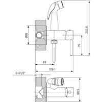 Гигиенический душ Milardo Tidy 001BLR0M08 - Превью изображения №2 — Интернет-магазин ПроЗаказ