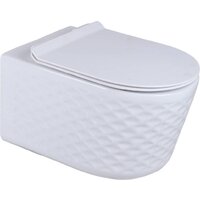 Унитаз подвесной Roxen Vine Tornado в комплекте с инсталляцией StounFix Dual Fresh 6 в 1 979021 (кнопка: оружейная сталь/металл) - Превью изображения №3 — Интернет-магазин ПроЗаказ