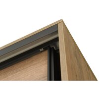 Шкаф-купе Рэйгрупп Bromo VVH 03 РГ-12.03 B 120 VVH 120x220.5 (дуб велингтон/черный) - Превью изображения №5 — Интернет-магазин ПроЗаказ