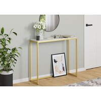 Консольный стол LoftyHome Мальборк 1627984 (мрамор сноу/золото) - Превью изображения №3 — Интернет-магазин ПроЗаказ
