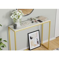 Консольный стол LoftyHome Мальборк 1627984 (мрамор сноу/золото) - Превью изображения №4 — Интернет-магазин ПроЗаказ