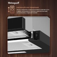 Кухонная вытяжка Weissgauff TEL 600 2M Black Glass - Превью изображения №7 — Интернет-магазин ПроЗаказ