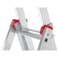 Лестница-стремянка Новая высота NV 123 алюминиевая трёхсекционная 3x8 ступеней - Превью изображения №3 — Интернет-магазин ПроЗаказ