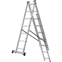 Лестница-стремянка Новая высота NV 123 алюминиевая трёхсекционная 3x8 ступеней - Превью изображения №10 — Интернет-магазин ПроЗаказ