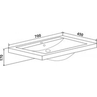  Runo Тумба с умывальником Стокгольм 70 + Como 70 (подвесная) - Превью изображения №7 — Интернет-магазин ПроЗаказ