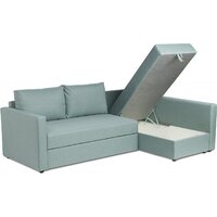 Угловой диван Mio Tesoro Тилаус длинный подлокотник (Mint/Grey) - Превью изображения №3 — Интернет-магазин ПроЗаказ