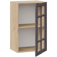 Шкаф навесной Трия Лина 1В45С (дуб крафт золотой/графит) - Превью изображения №2 — Интернет-магазин ПроЗаказ