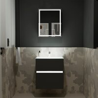  Lauter Тумба под умывальник Emma 60 (черный мат) - Превью изображения №7 — Интернет-магазин ПроЗаказ