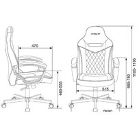 Игровое (геймерское) кресло Zombie Viking 6 Knight Fabric (серый/черный) - Превью изображения №5 — Интернет-магазин ПроЗаказ