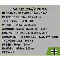 Конструктор Cobi Historical Collection WWII Sd Kfz 234/2 Puma - Превью изображения №7 — Интернет-магазин ПроЗаказ