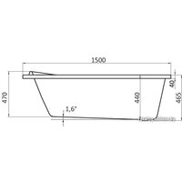 Ванна Santek Тенерифе 150x70 без гидромассажа [WH302213] - Превью изображения №3 — Интернет-магазин ПроЗаказ