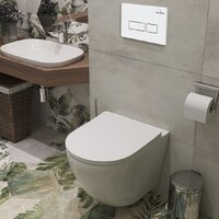 Унитаз подвесной Roxen Antares в комплекте с инсталляцией StounFix Dual Fresh 6 в 1 569295 (кнопка: белый глянец) - Превью изображения №13 — Интернет-магазин ПроЗаказ